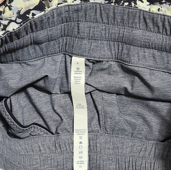 Lululemon Water: Surf Short Crosscourt Petal Black Clarity Yellow *Reversible 4 - Picture 16 of 16